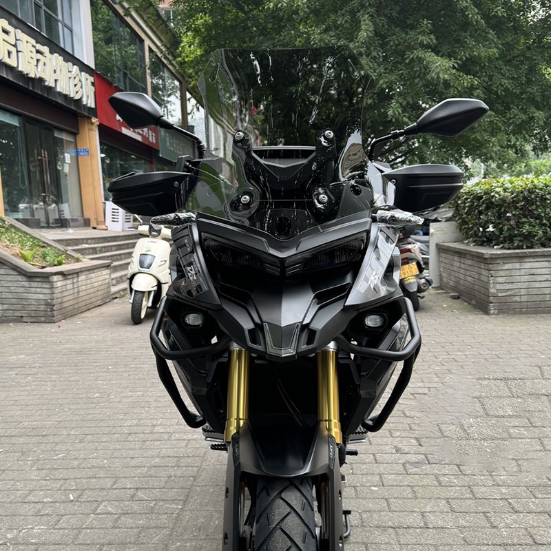 适配于无极DS625X风挡改装配件护胸挡雨板加高宽DSX525前挡风玻璃
