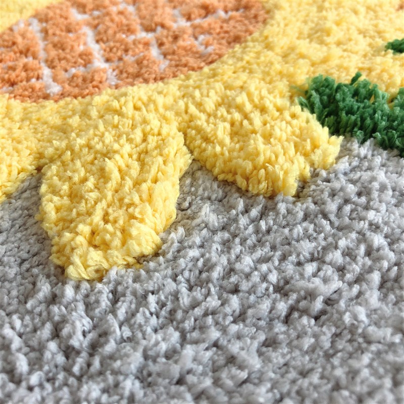 包邮 向日葵门垫吸水脚垫卫生间进门地垫卧室厕所浴室防滑垫家用