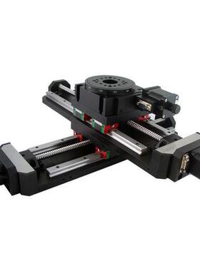 热销电动多维组合位移调整滑台XYZ三轴三维平移旋转工作平台ZH303