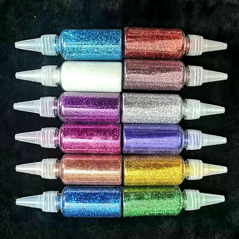 2.尖嘴瓶20ml金粉闪光粉diy手工6岁以上儿童沙画玫瑰花闪粉滴胶