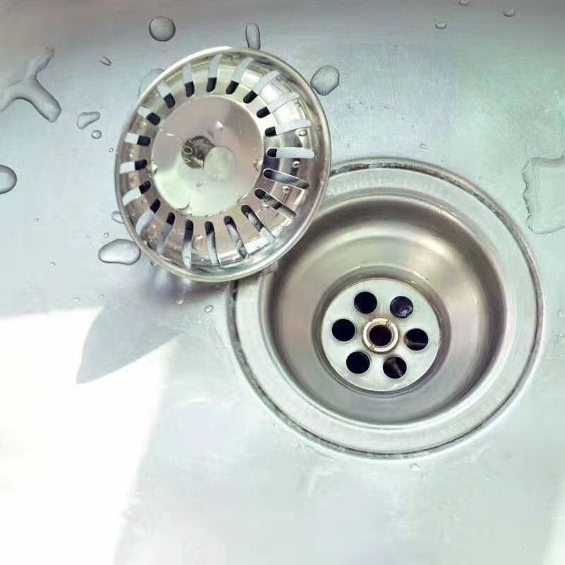通用型水槽塞水槽配件洗菜盆堵孔盖老式水塞子过滤网防堵防漏地