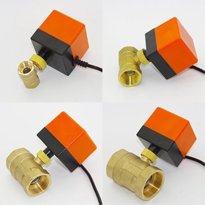 电动球阀二通三通 控220V12V24V空调风机盘管太阳能4分6分DN15 20