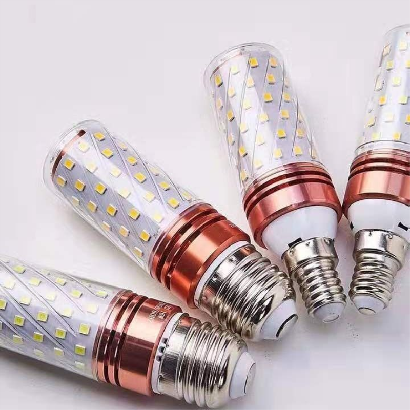 led灯泡螺口家用室内玉米灯客厅灯卧室灯白光暖光三色变光护眼