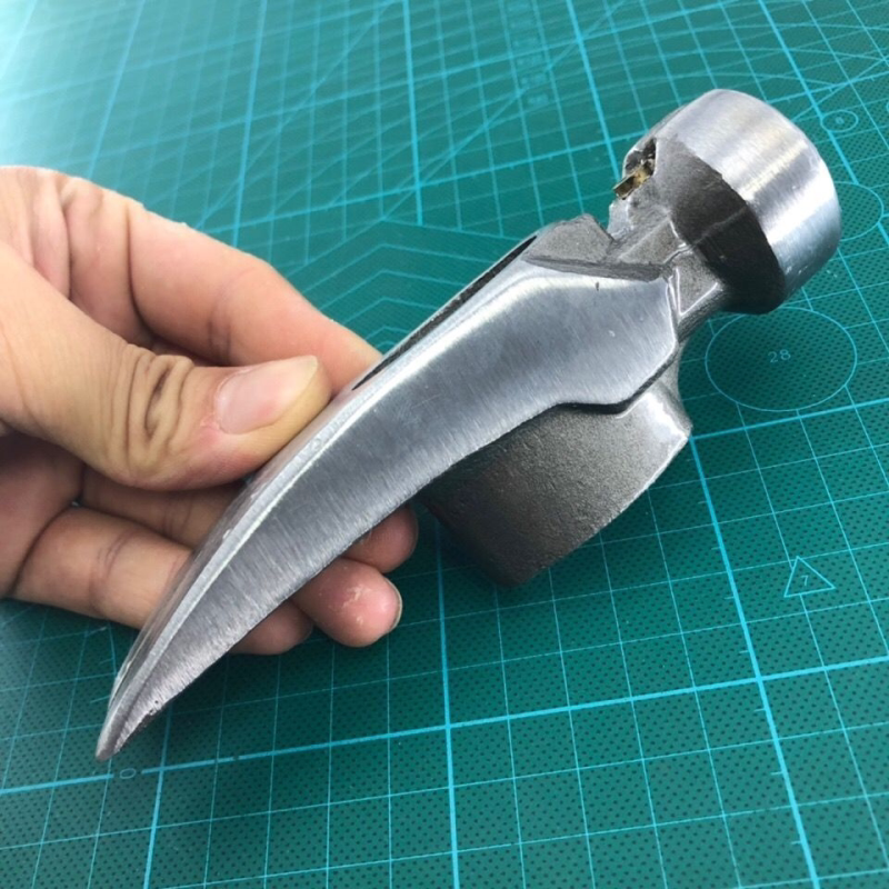羊角锤头木工锤子高碳钢锻造锤子头木工工具圆头榔头带磁可吸钉子
