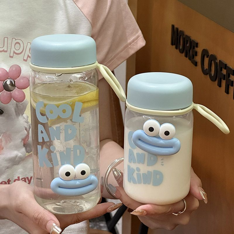 韩式塑料杯牛奶高颜值女生简约小众便携不撞款杯随手杯防摔水杯