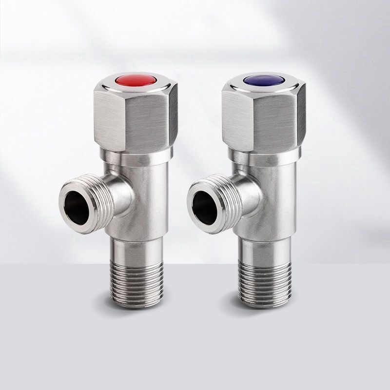 三角阀304不锈钢冷热水家用马桶热水器阀门开关4分一进二出止水阀