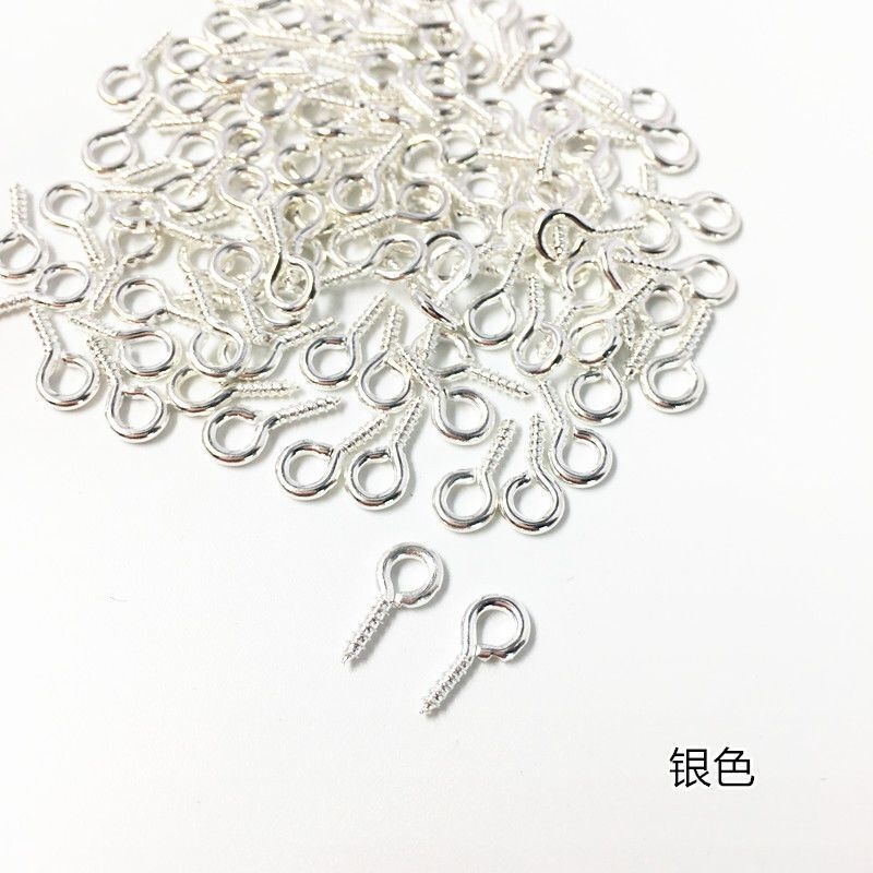 羊眼螺丝钉自攻钩子吊环悬挂吊环圆头环铁小挂针挂钩灯钩饰品配件