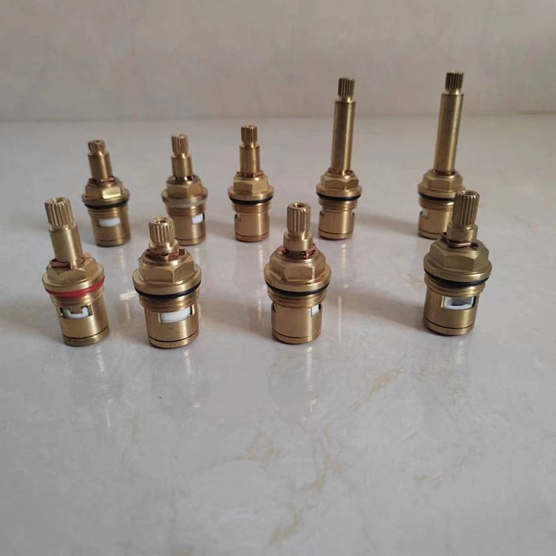 广东7.6mm20齿 暗装加长龙头阀芯 4分冷热水龙头快开加长加高阀芯