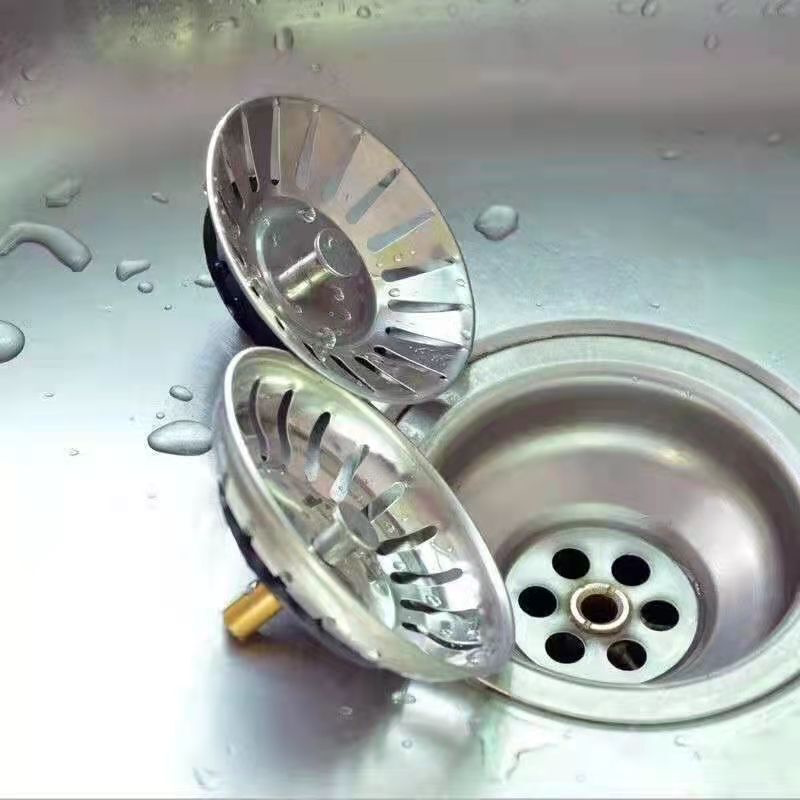 通用型水槽塞水槽配件洗菜盆堵孔盖老式水塞子过滤网防堵防漏地