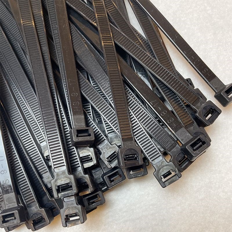 汽车工业级黑色塑料封条尼龙扎带自锁式8x300mm扎线带强力线束