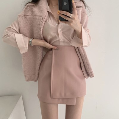 皮裙2024新款时尚不规则pu包臀半身裙白色高腰一步短裙女秋冬棕色