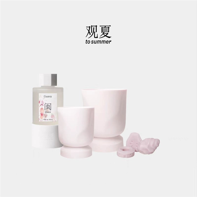 观夏香薰蜡烛陶瓷香插礼盒中国甜苏州甜杭州甜北平甜闽南甜香气