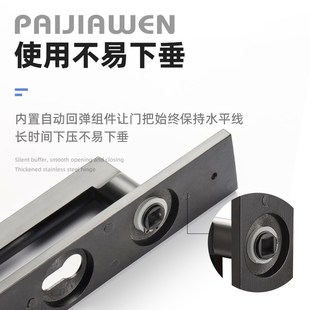 卧室门锁室内木门把手家用磁吸静音分体锁房间通用型锁具办公室