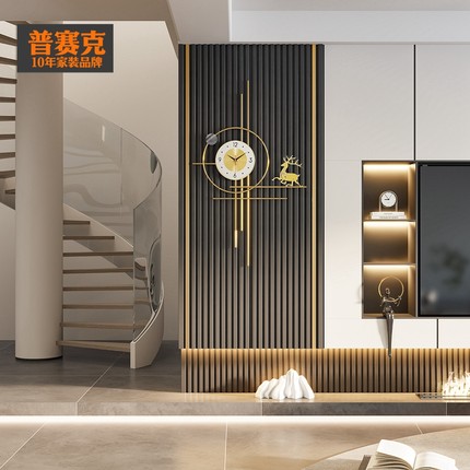 新款家用装饰挂钟创意大气钟表客厅现代北欧时尚挂墙2024网红时钟