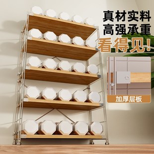 鞋 家用日式 架置物架原木风落地多层门口入户玄关钢制收纳展示架子