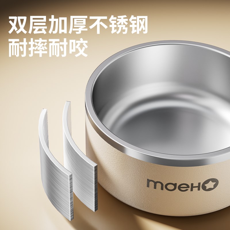 不锈钢狗碗耐咬耐磨狗食盆防打翻狗狗饭盆宠物喝水碗粮碗