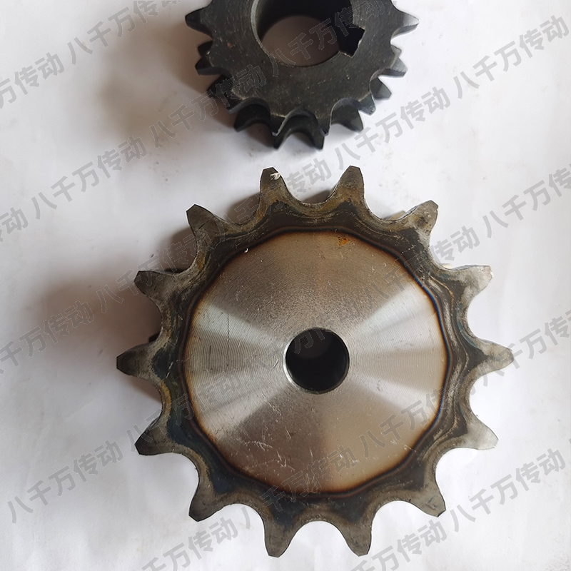 假双排双驱动链轮08B4分10A5分12A六分16A一寸10-25齿 挂2根链条