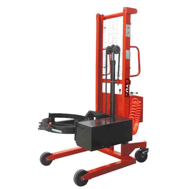 QDS015BQ汽动塑料油桶搬运车堆高叉车防爆倒桶机气动升降翻转车