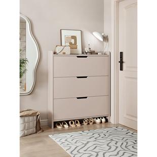 入户门口专用鞋柜2025新款爆款高档新型鞋柜实木超薄翻斗家用门口