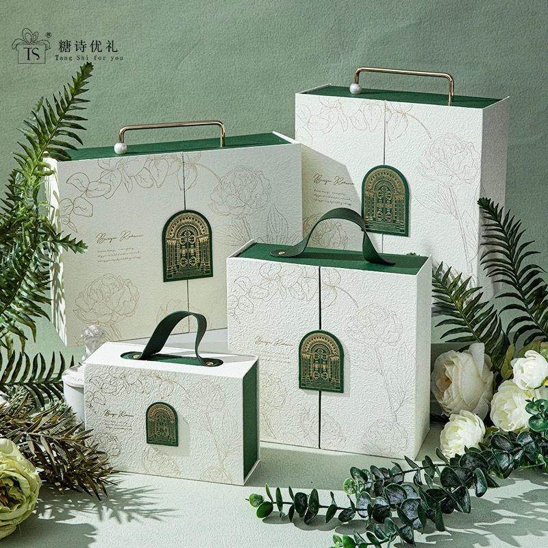 奢镜喜庆轻奢高级感伴娘伴手礼手提盒空盒子婚礼回礼喜糖盒礼品盒