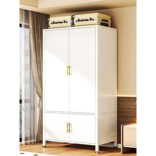 简易新型衣柜家用卧室家用卧室简易组装出租房用铁皮金属钢制收纳