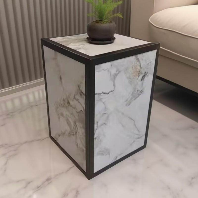 大理石摆件底座客厅玄关落地装饰展示增高摆台石头墩子岩板花架子