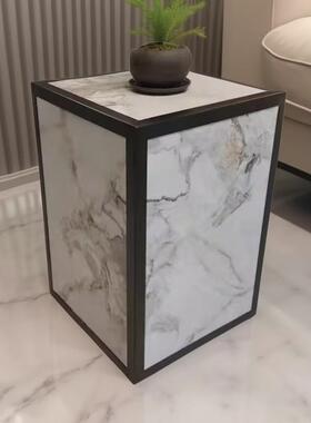 大理石摆件底座客厅玄关落地装饰展示增高摆台石头墩子岩板花架子