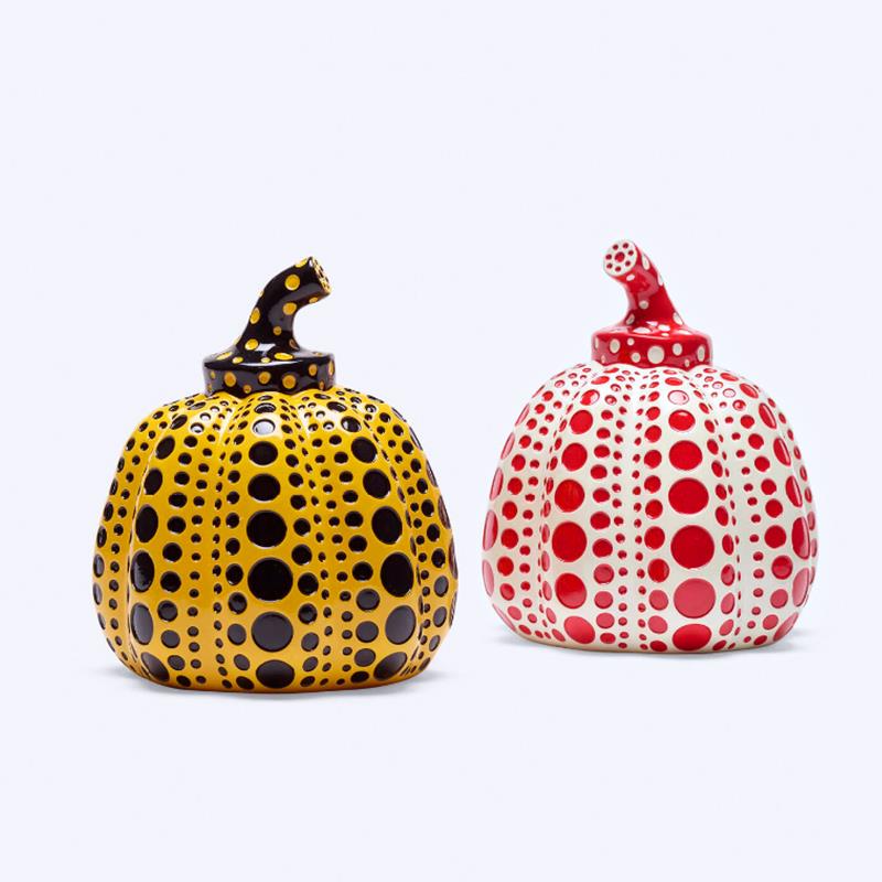 AOCA草间弥生南瓜摆件波点艺术潮流雕塑模型北欧家居饰品桌面装饰