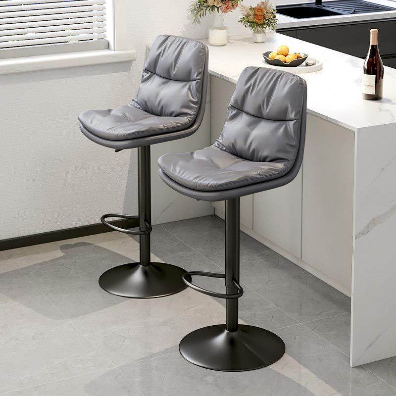 吧台椅家用高脚凳吧台凳旋转升降酒吧椅子收银前台靠背商用吧凳子