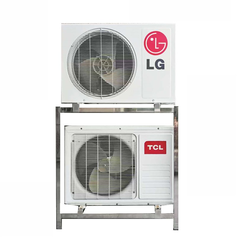 叠放机通用双层g空调1支架底座中央空调不锈钢.5落地架3p支架外匹