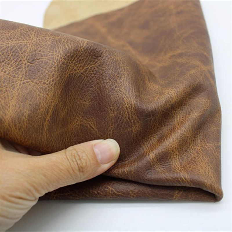 头层牛皮皮料真皮l红哑光棕色蜡变爆裂纹油蜡皮沙发皮床式座椅牛