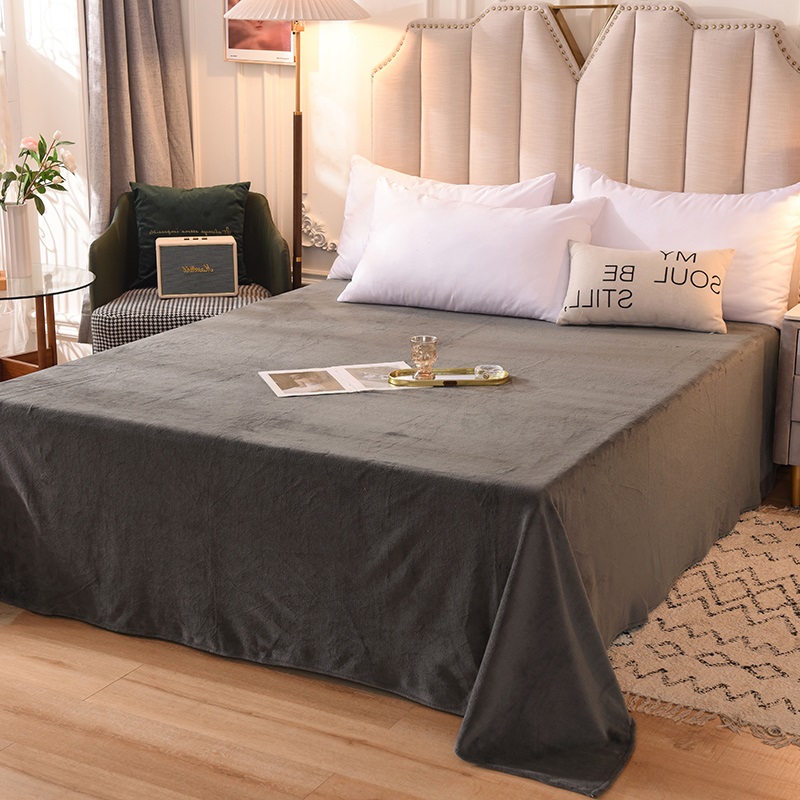 定做订制加厚牛奶绒m床单榻榻米大炕单短毛绒水晶绒法兰绒毛绒被