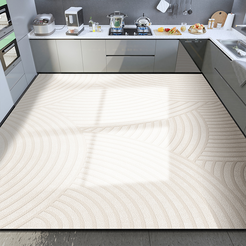 厨房地垫防滑防油可擦免清洗pvc防脏防水专用整铺地毯脚垫子家用