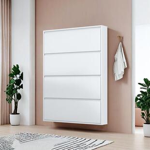 12-15cm超薄款钢制鞋柜家用极窄入户门口靠墙一体玄关翻斗小鞋柜