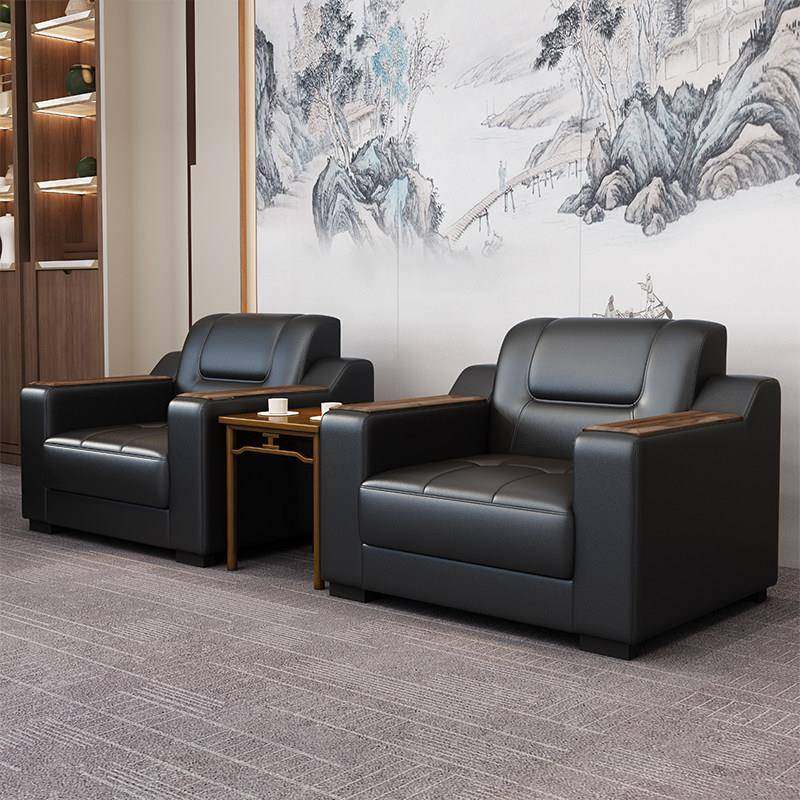 接待沙发办公室会客洽谈区新中式商务简约现代茶几组合茶台会议厅,商业/办公家具,沙发,淘宝优惠券,粉丝福利购,淘宝优惠卷