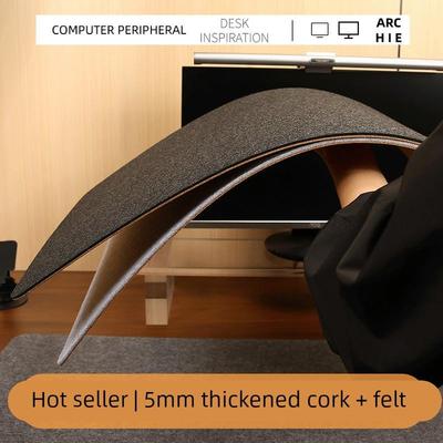 软木毛毡鼠标垫办公桌垫超大电竞电脑桌面家用男女生用鼠标垫简约