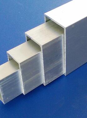 铝合金方管304050铝方通方形铝管空心铝条四方扁通6063铝合金型材