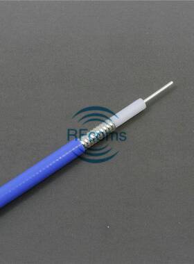 RG402射频连接线材 FEP耐温蓝色电缆 25欧姆半柔电缆