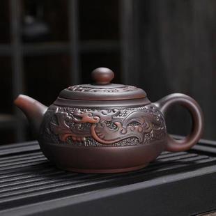 具礼品 建水紫陶精品紫砂壶单壶纯手工大容量泡茶壶家用器套装