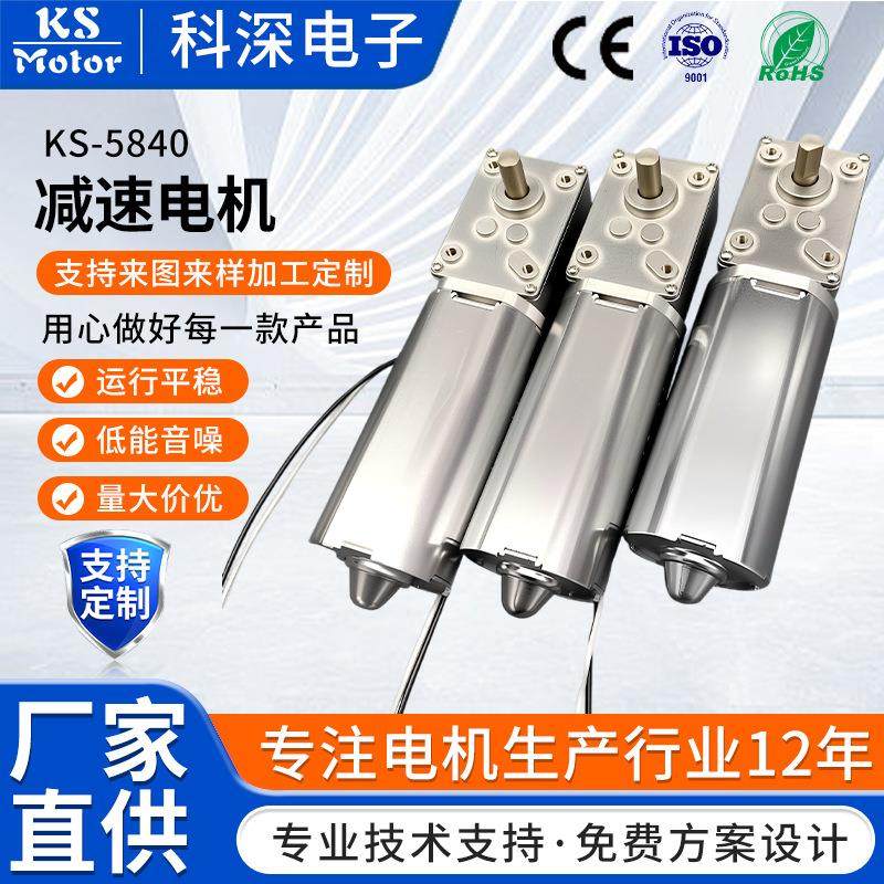 涡轮涡杆减速电机宠物烘干机自动旋转餐桌升降窗帘门锁猫减速电机