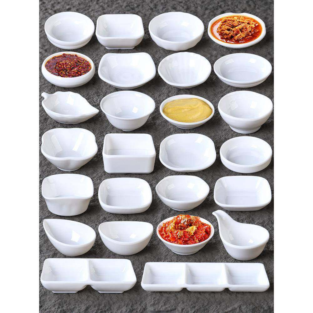 A8白色密胺味碟商用火锅料碟蘸料盘子餐厅小料酱油泡菜碟咸菜碟子,餐饮具,碟,淘宝优惠券,粉丝福利购,淘宝优惠卷