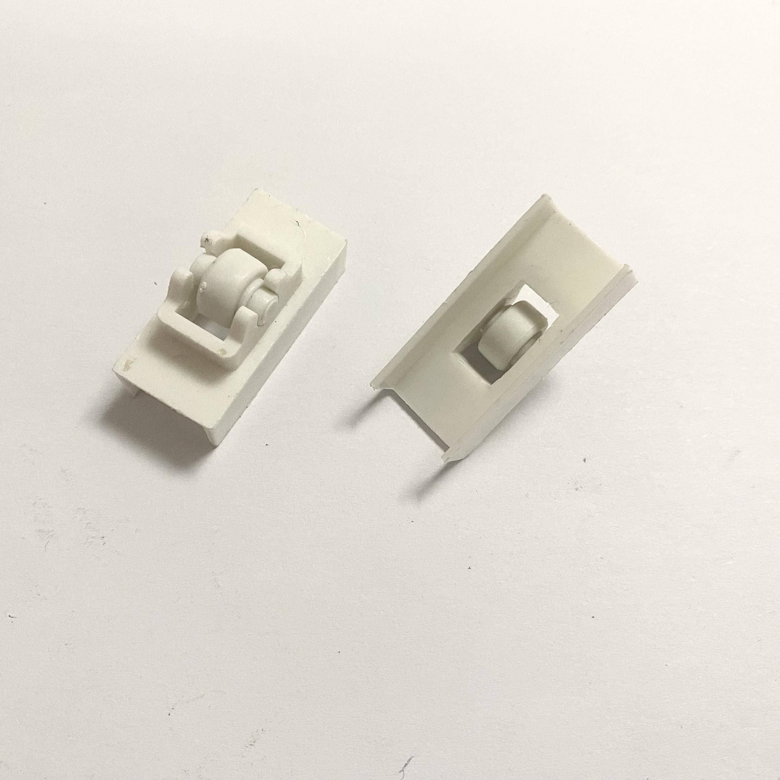 塑钢衣柜滑轮白色塑钢窗免打孔滑轮滚动柜门下移门专用滑动加厚