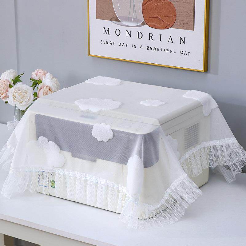 蕾丝打印机防尘罩传真机盖布电脑罩家用床头柜防尘装饰万能盖巾