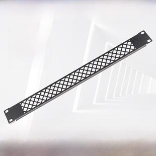 19.1英寸U机柜散热盲板金属黑色服务器机箱通风隔板挡板2U3U4U盖板