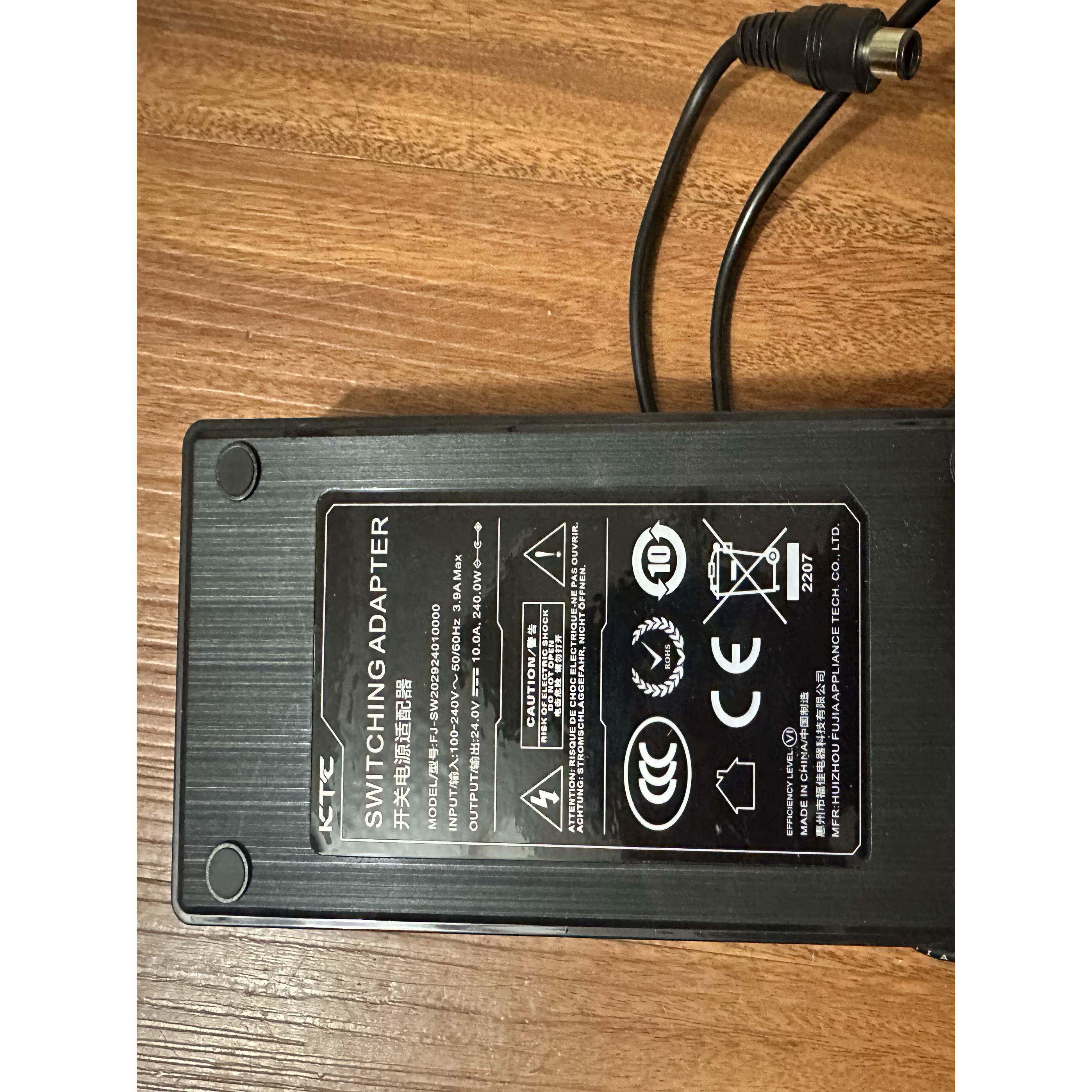 KTC M27P20显示器电源配接器线24V10A大口带针SOY-2401000-244-B