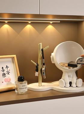 宇航员入户玄关钥匙收纳摆件家居装饰品客厅置物乔迁新居礼品
