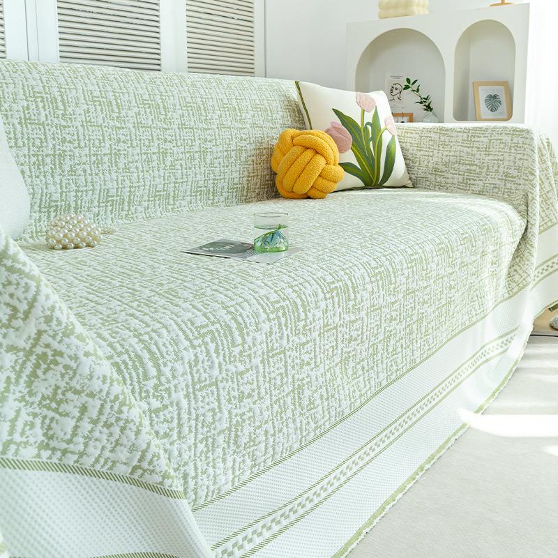 夏季冰丝沙发巾防滑凉席坐垫子水洗四季通用凉垫藤席沙发套罩冰垫