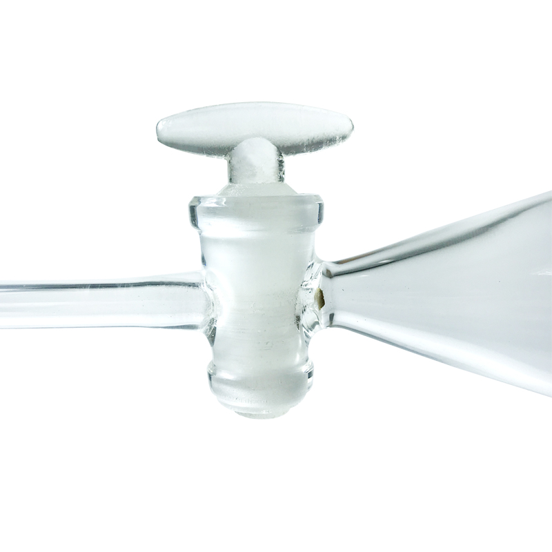 玻璃梨形分液漏斗实验室高硼硅四氟活塞油液分离球形加厚滴液漏斗