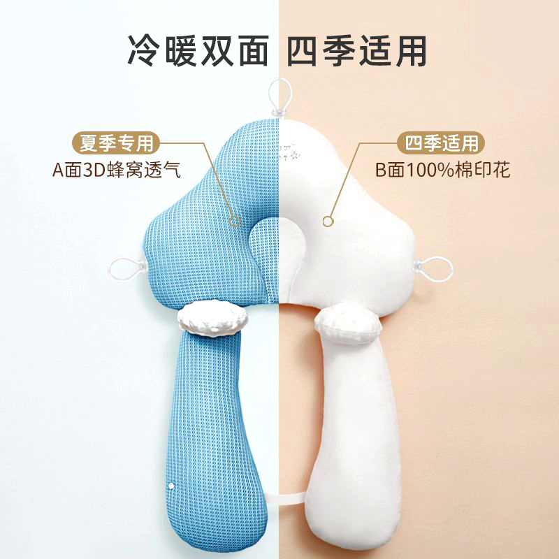 婴儿定型枕纠正头型矫正舟状头防偏头夏季新生宝宝0-3到6个月枕头