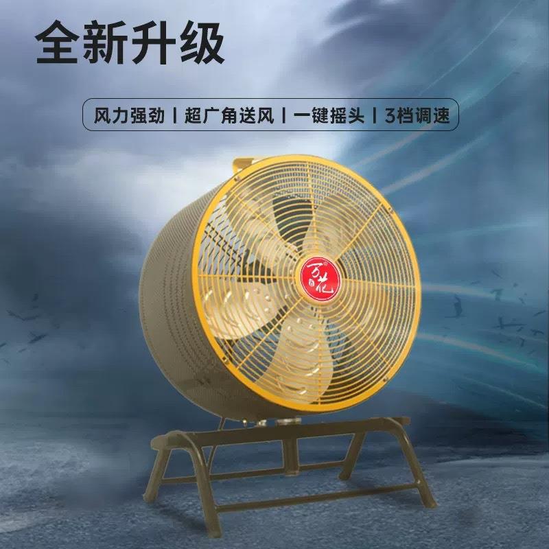 工业电风扇强力可摇头趴地扇工厂高速抽风机2024新款商用落地扇